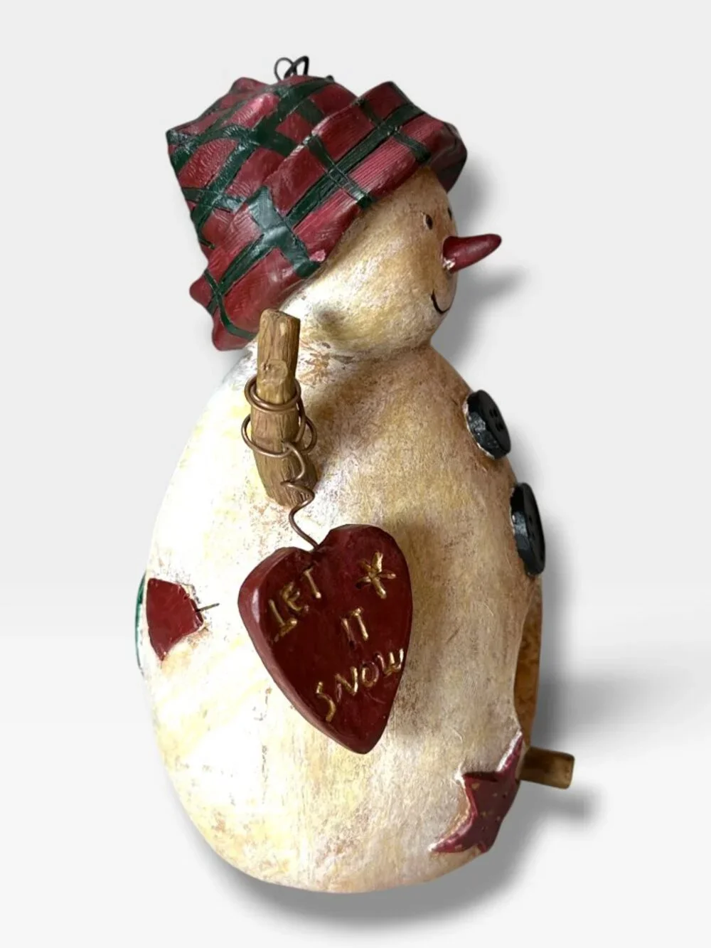 Snowman Birdhouse Hanging Decoration With 